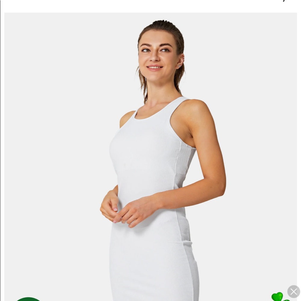 NWT in my feels charmed ribbed white dress